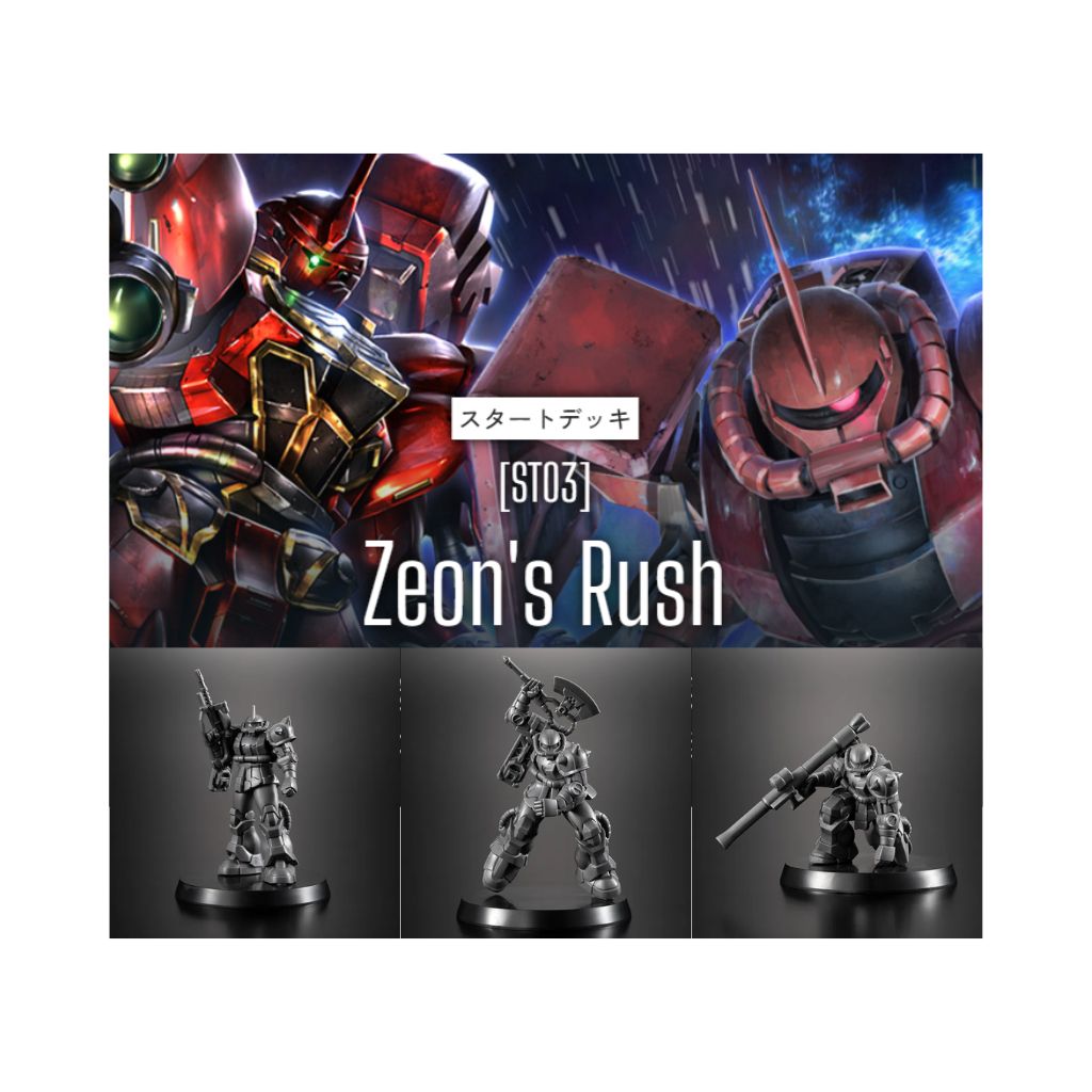 GUNDAM ST03A Zeon's Rush Gundam Assemble Starter Deck